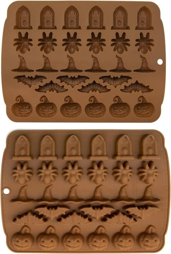(1 st brun) Halloween silikonform, 30-håls Halloween choklad TYH051658Z (1 st brun) Halloween silikonform, 30-håls Halloween choklad TYH051658Z