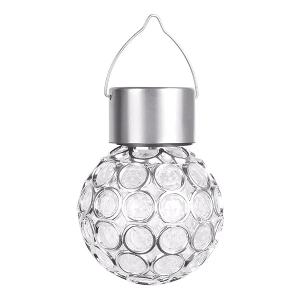1 Hanging Solar Light with Seven Colors, Multicolor Glass Ball MAG108-001029-1 1 Hanging Solar Light with Seven Colors, Multicolor Glass Ball MAG108-001029-1