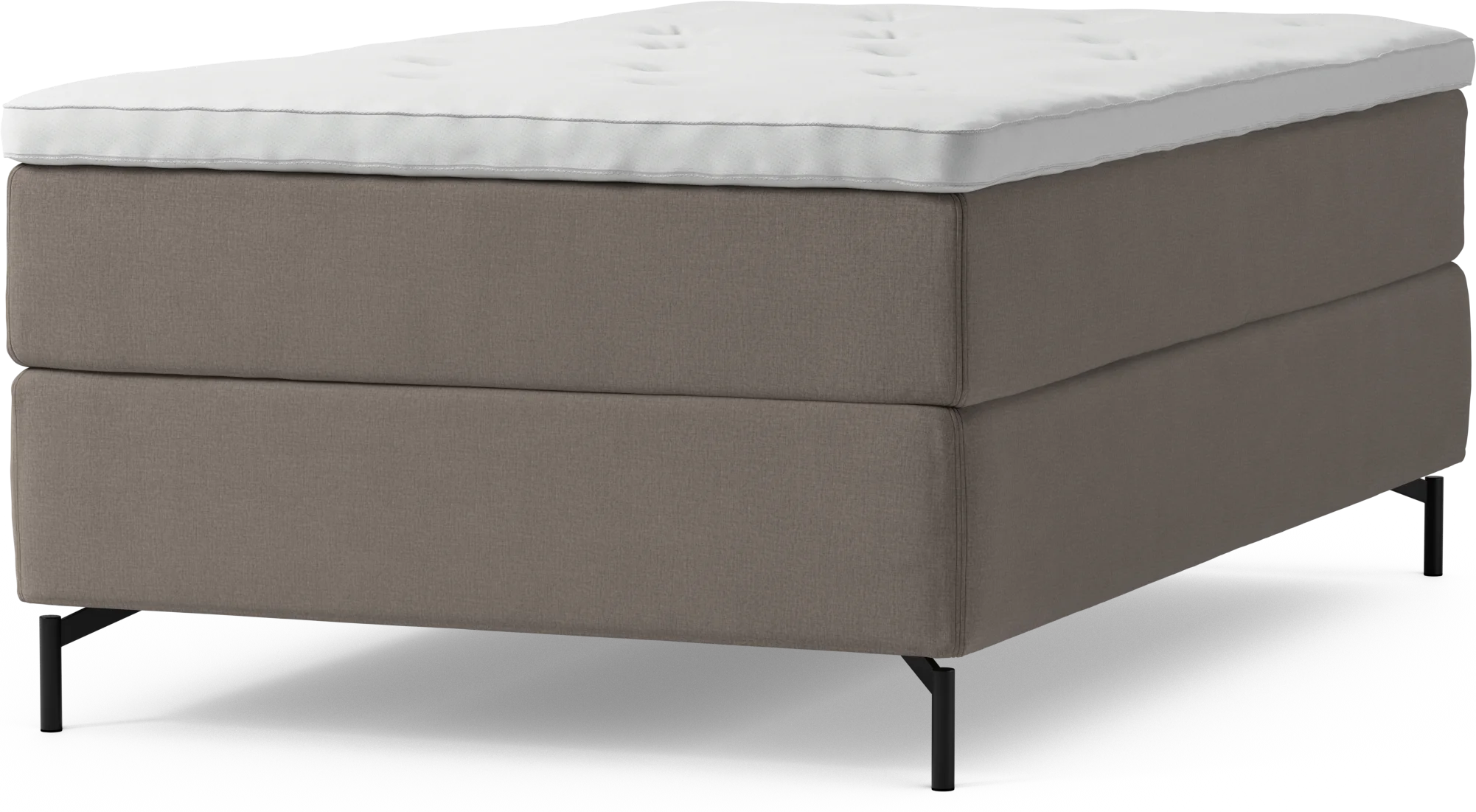 Delux Dream Kontinentalsäng, enkelsäng 120 cm med bäddmadrass och sängben A6Ymv