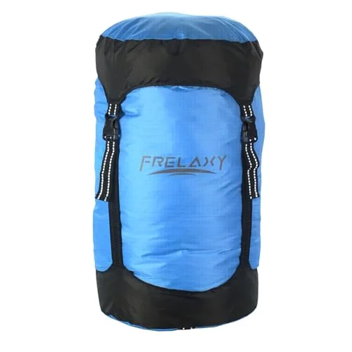 Frelaxy kompressionssäck, 40% mer lagring! 11 l/18 l/30 l/45 L vattentålig och ultralätt sovsäck säck platsbesparande utrustning för camping, resor, backpacking 783347011709