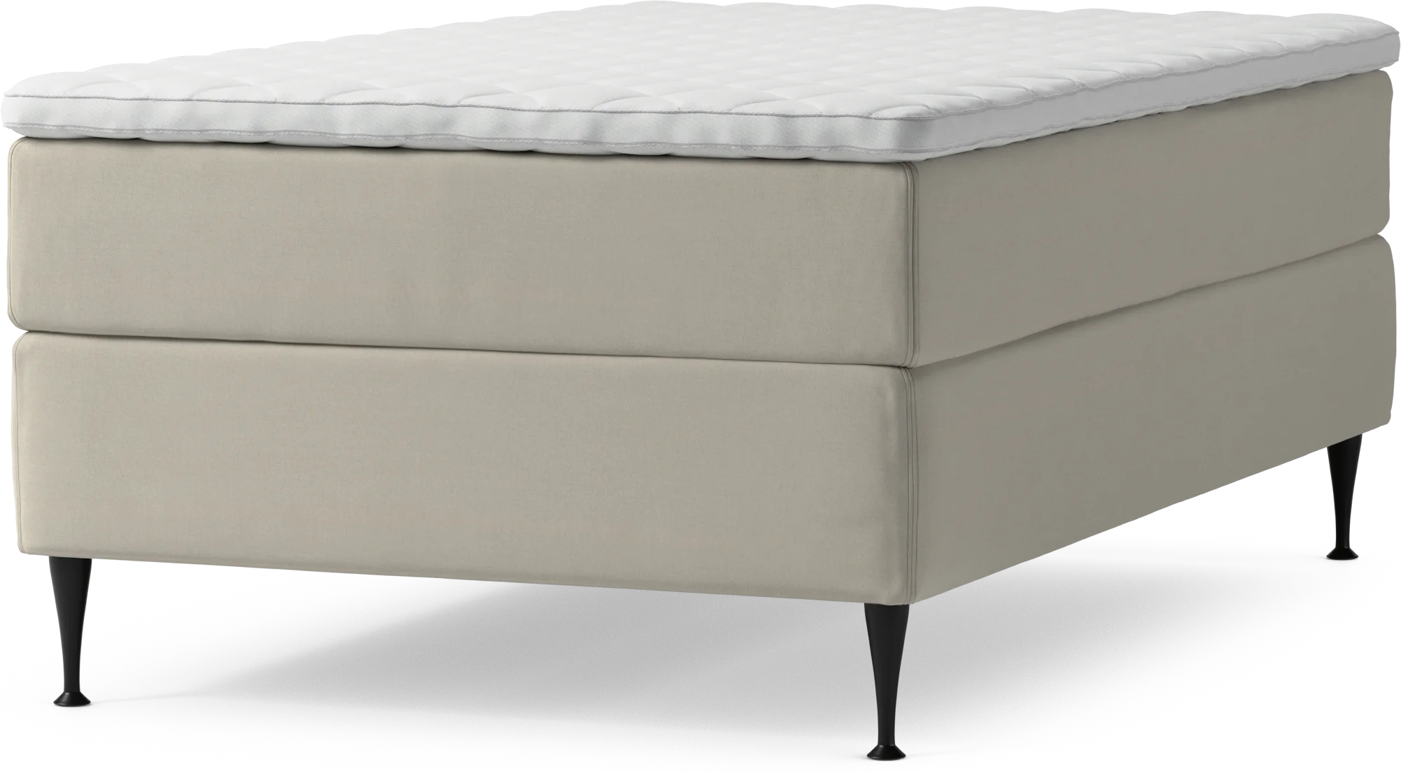 Delux Dream Kontinentalsäng, enkelsäng 120 cm med bäddmadrass och sängben nmPVF