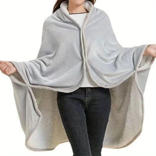 1 pc Portable Blanket, Double Flannel Sherpa Shawl Blanket Air Conditioning Nap Blanket Cover Waist Leg Lazy Nap Multifunctional Offi Light Gray JJ26-06120824 1 pc Portable Blanket, Double Flannel Sherpa Shawl Blanket Air Conditioning Nap Blanket Cover Waist Leg Lazy Nap Multifunctional Offi Light Gray JJ26-06120824