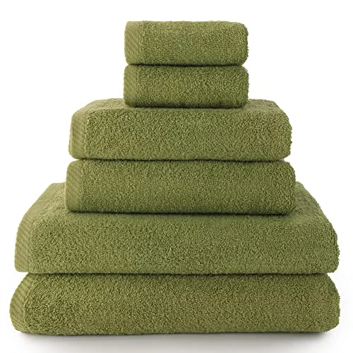 Towel Pack med 2 Handdukar, Bad eller duschhanddukar och Bidéhanddukar Handduksuppsättning 100% Bomull 500g/m2 8435690402377