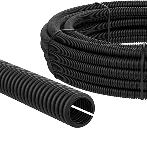 AUPROTEC Flexrör, kabelrör, 2, 5, 10, 25 eller 50 m, kabelskydd, mårdskyddsrör, slitsat, urval: (Ø 19 mm innerdiameter, m) 753447649546