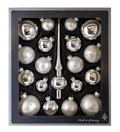 Thüringer glasdesign glasboll set 19 delar, glas, silver, okänt 4050173266426