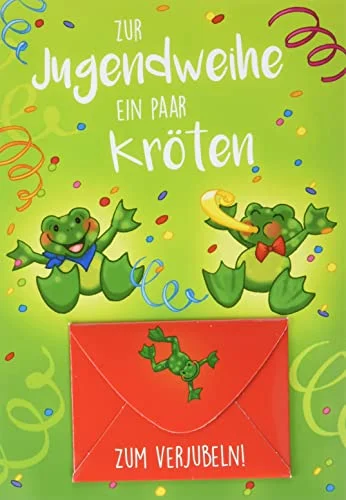 Pengarkort för ungdomslivet Lifestyle Kröten 11,6 x 16,6 cm 4027421701855