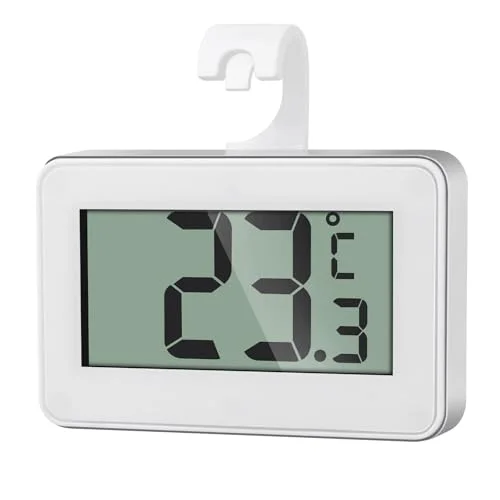 AiQInu Digital termometer, kylskåpstermometer, magnetisk akvarieter, med krok, minikyltermometer, frystermometrar för hem, restauranger, barer 6975966335715