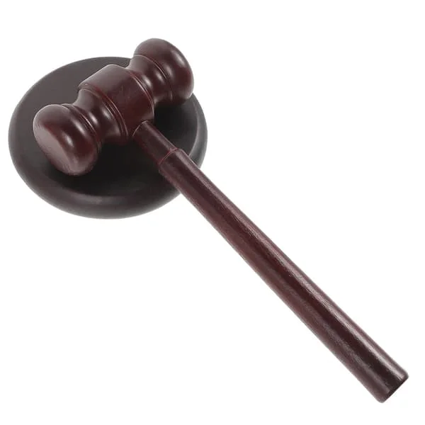 1 Set Hållbar Träklubba Praktisk Advokat Domare Hammare Auktionsförrättare Verktyg-WELLNGS LEVE-SSYH-5242
