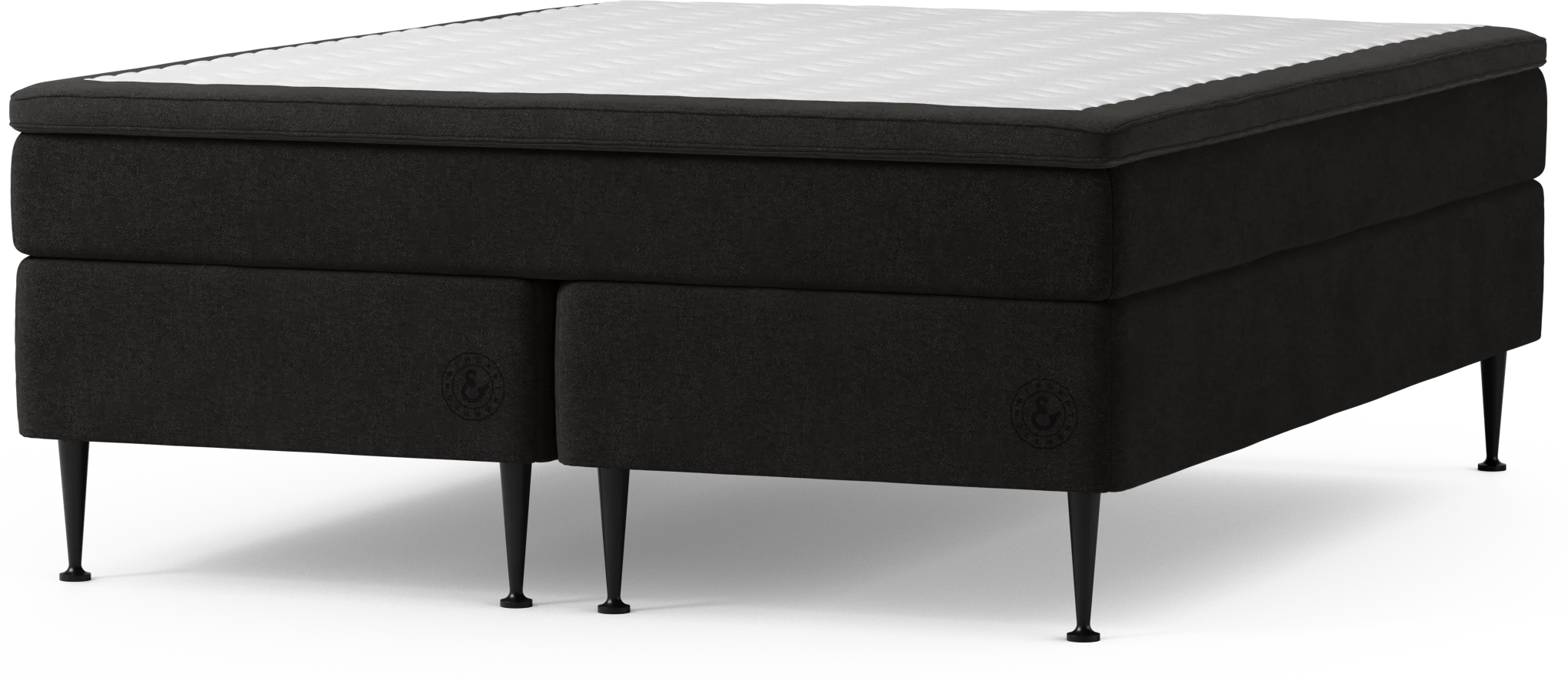 Asperö Comfort Kontinentalsäng, dubbelsäng med bäddmadrass Comfort och sängben sdUEx