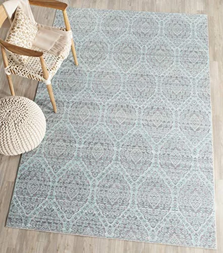 Safavieh Craft Art inspirerad inomhusvävd rektangulär matta, Valencia kollektion, VAL206, i malva/alpin, 122 x 183 cm för vardagsrum, sovrum eller valfritt inomhusutrymme 889048046443