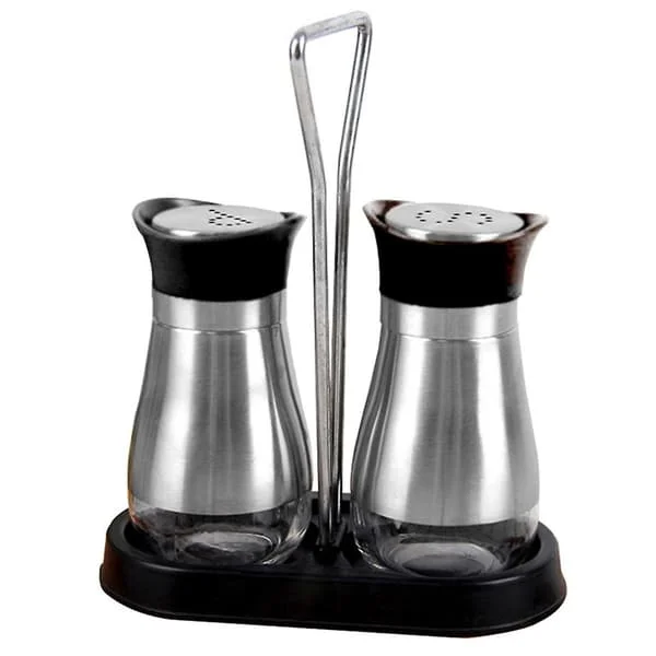 1 Set Rostfritt Stål Kryddburk Avtagbar Restaurang Sockerflaska M-826-1836