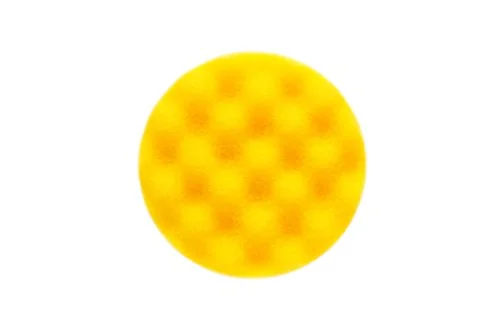 Mirka polersvamp Ø85mm x 25mm / gul våfflad/för efterbehandling och polering/för Polarshine poleringsmedel 1 pack 6416868965384