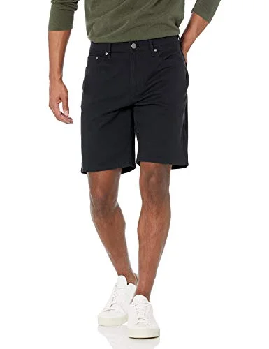 Amazon Essentials Herr rak passform 9" innersöm stretch 5-ficka kort, svart, 34 195111304014
