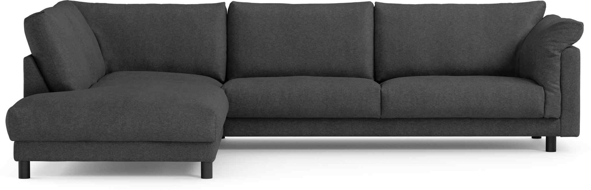 Cherrie 3-sits soffa med divan vänster, fast klädsel QxzCm