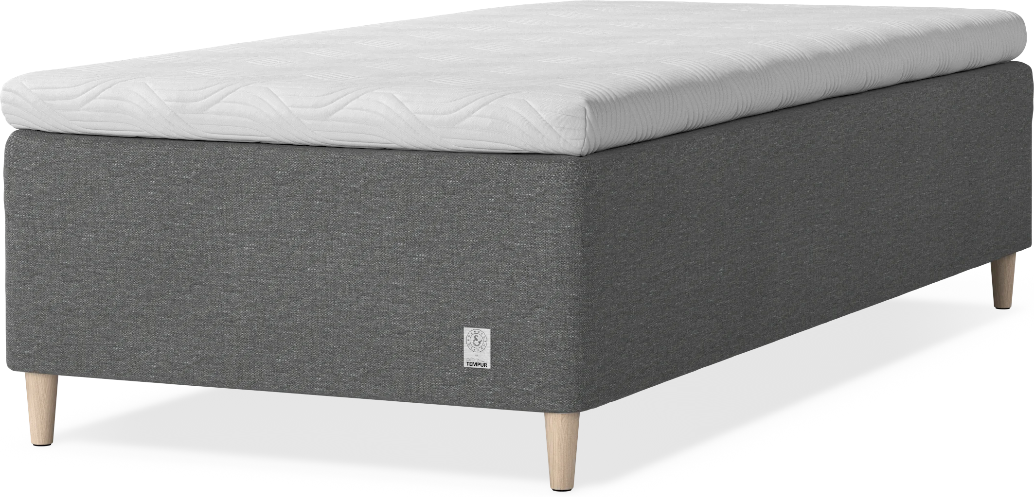 Cape Selene Ramsäng, enkelsäng med bäddmadrass 8 cm och sängben mV5Re