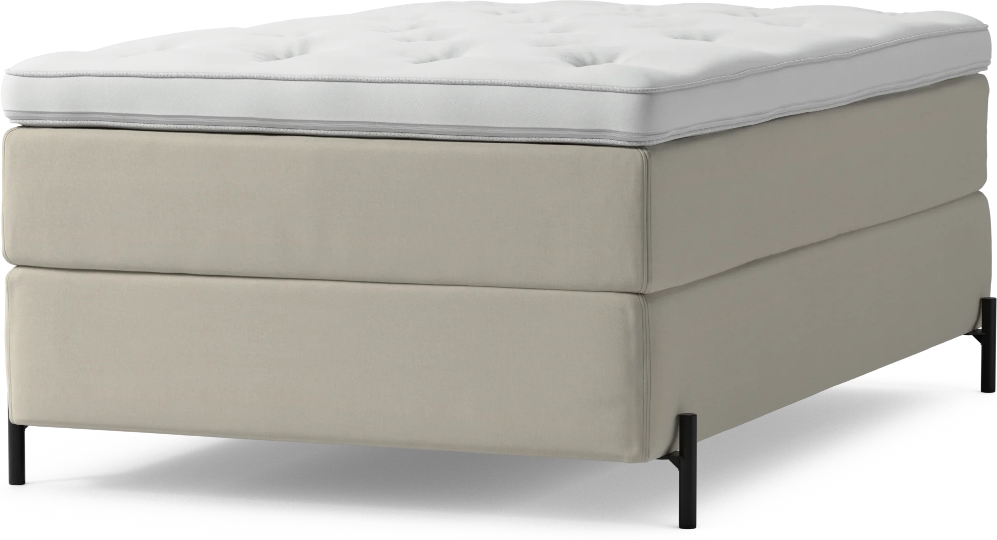 Delux Dream Kontinentalsäng, enkelsäng 120 cm med bäddmadrass och sängben pDnoR