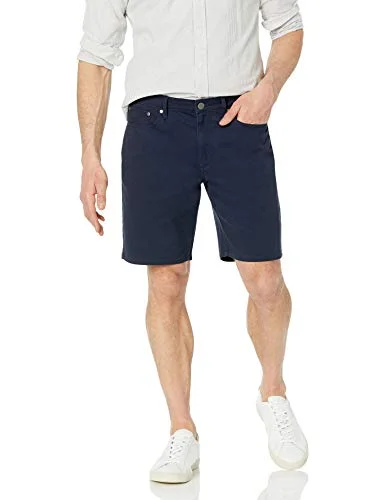 Amazon Essentials Herr rak passform 9" innersöm stretch 5 fickor kort, midnattsblå, 34 195111304632