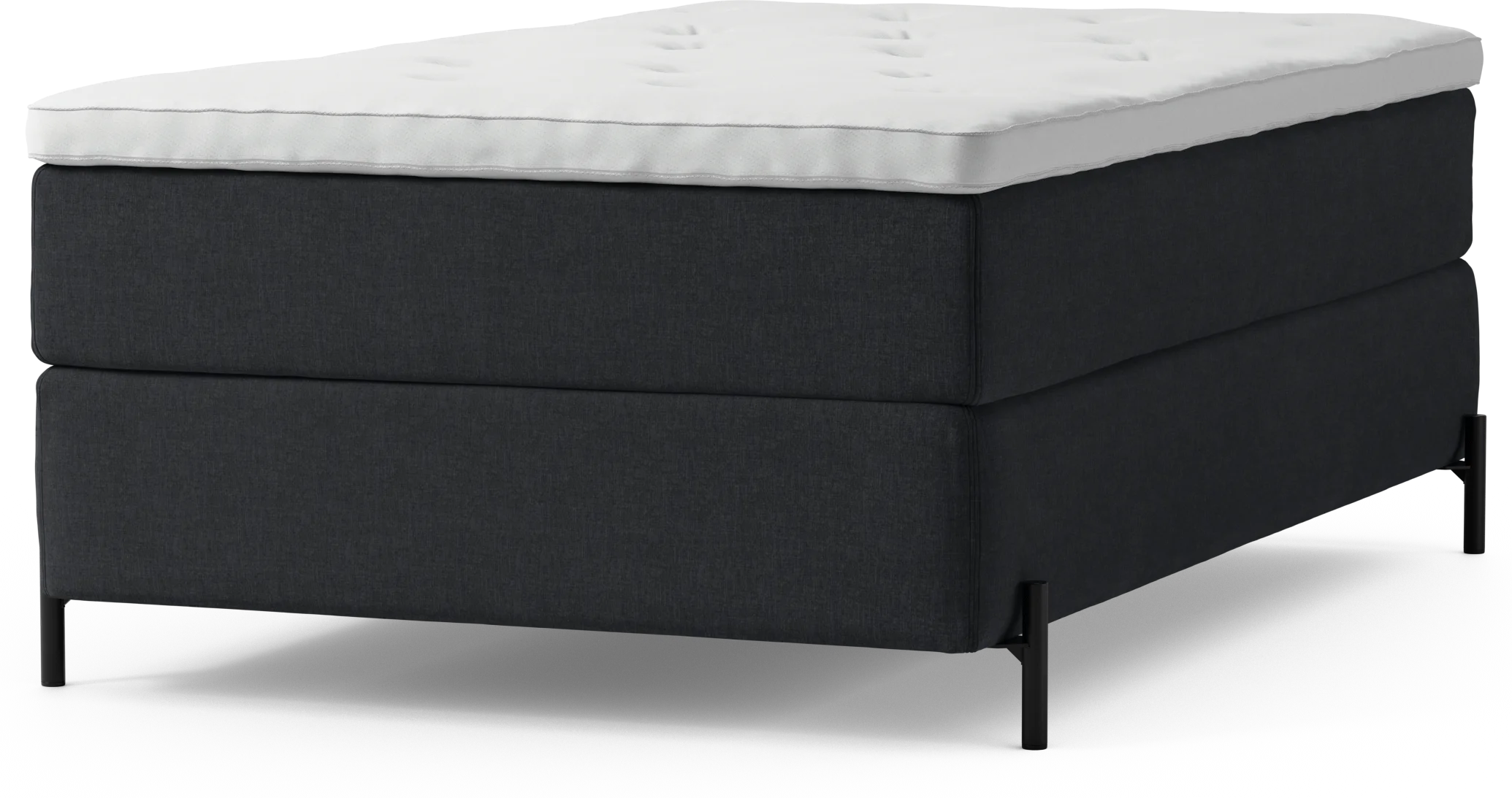 Delux Dream Kontinentalsäng, enkelsäng 120 cm med bäddmadrass och sängben jtzCc