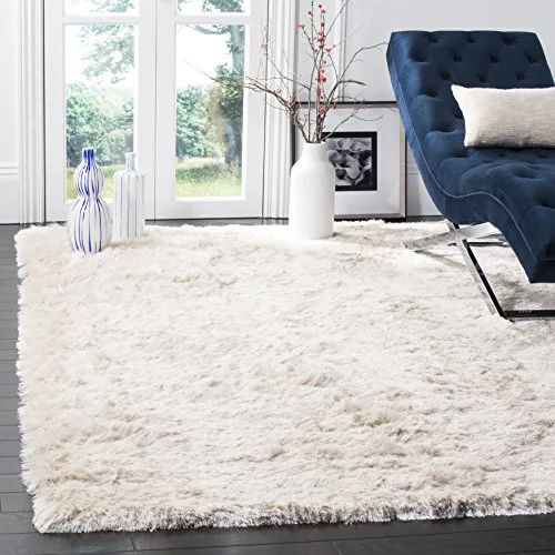 Safavieh Chatham Shag matta, handtuftad polyestermatta i elfenben, 152 x 243 cm 889048075542