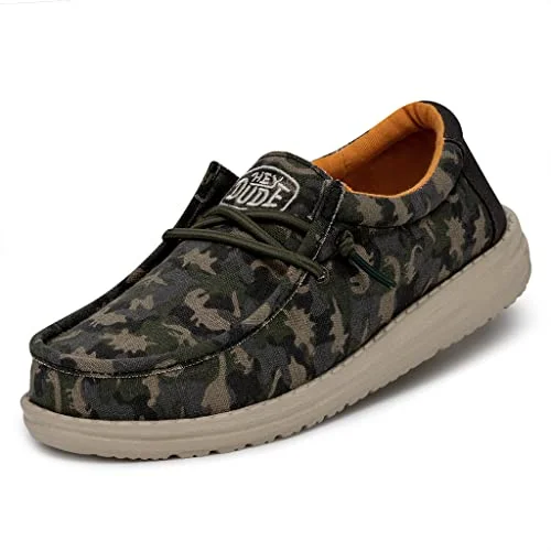 Hey Dude Wally Youth Camodino Moccasin, Musk, 31 EU, mysk, EU 197002017843