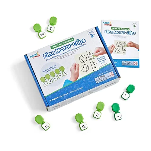 Learning Resources Lär dig siffror finmotorikklämmor, Aktiviteter för barn med klädnypor, leksaker finmotorik, lära småbarn, och räkna små barn, Montessori matte 848850119516