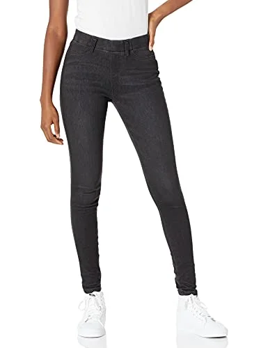 Amazon Essentials dam pull on stickad jegging (finns i plusstorlek), tvättad grå, small 191770732885