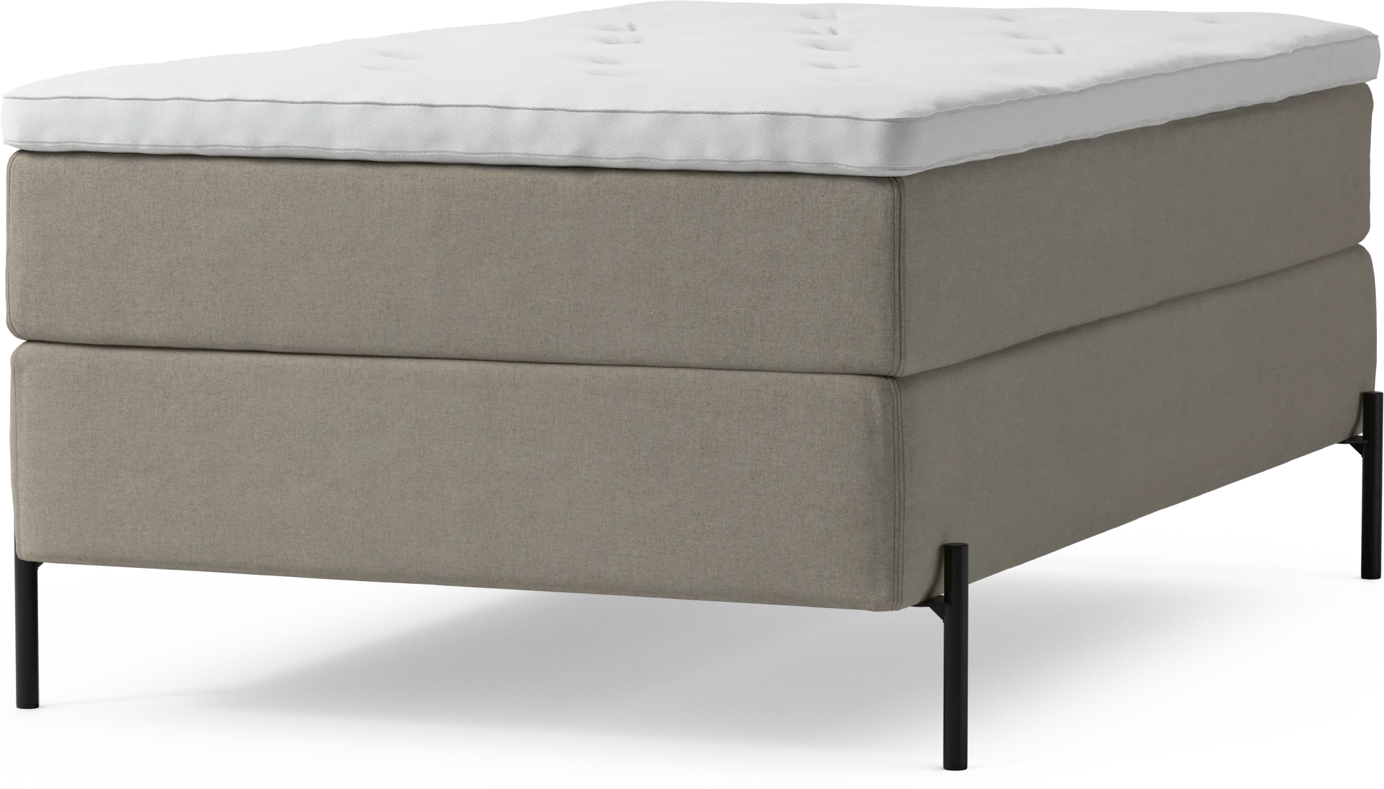 Delux Dream Kontinentalsäng, enkelsäng 120 cm med bäddmadrass och sängben XF22z