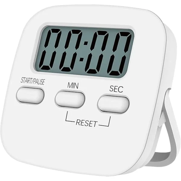 1-pack Digital kökstimer Magnetisk nedräkningstimer med högt larm, stora siffror, ryggstöd, hänghål för matlagning[J] 1pc LXJIN-0708884