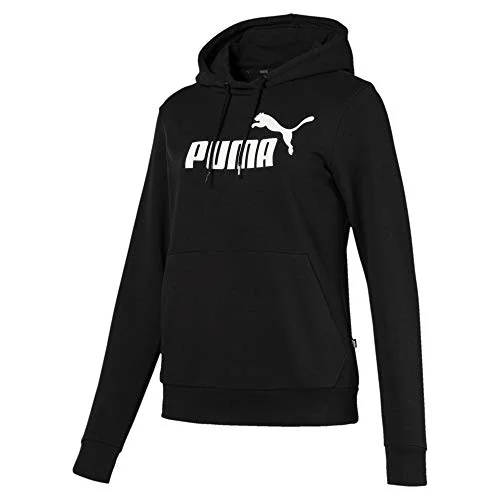 Puma dam ESS logo huvtröja Bomull svart XS 4059506766640