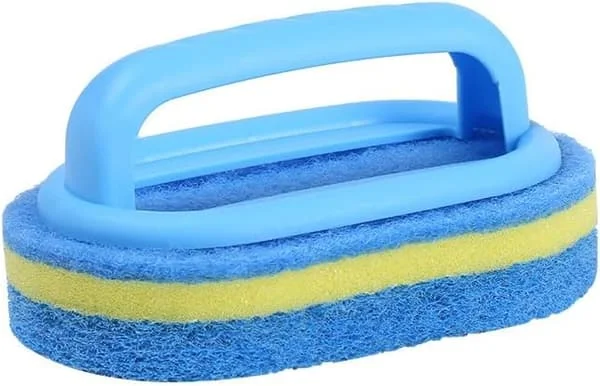 1-pack multifunktionella disksvampar, mikrofibersida som inte repar för disk, grov sida för non-stick-köksredskap, återanvändbar svampdiskduk 2616N1787