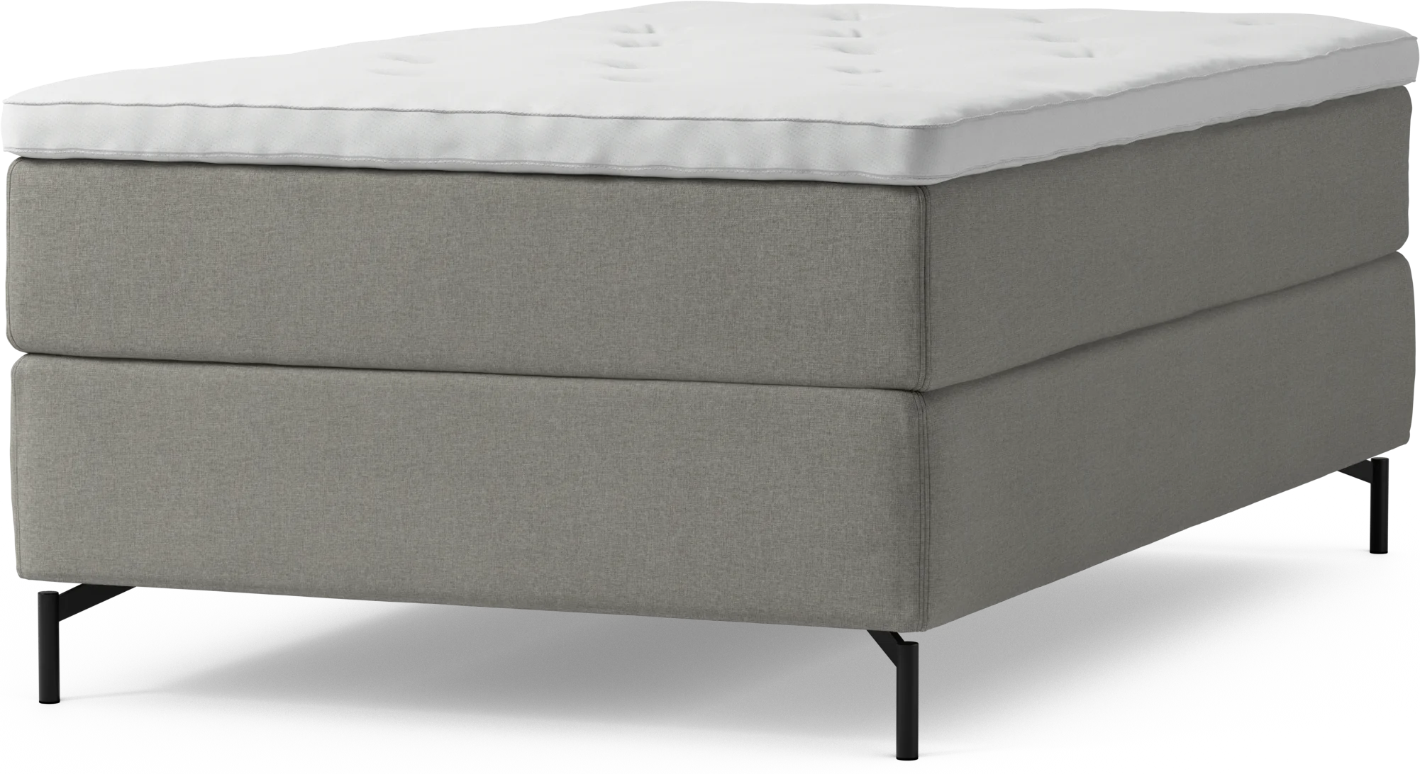 Delux Dream Kontinentalsäng, enkelsäng 120 cm med bäddmadrass och sängben eyFhs