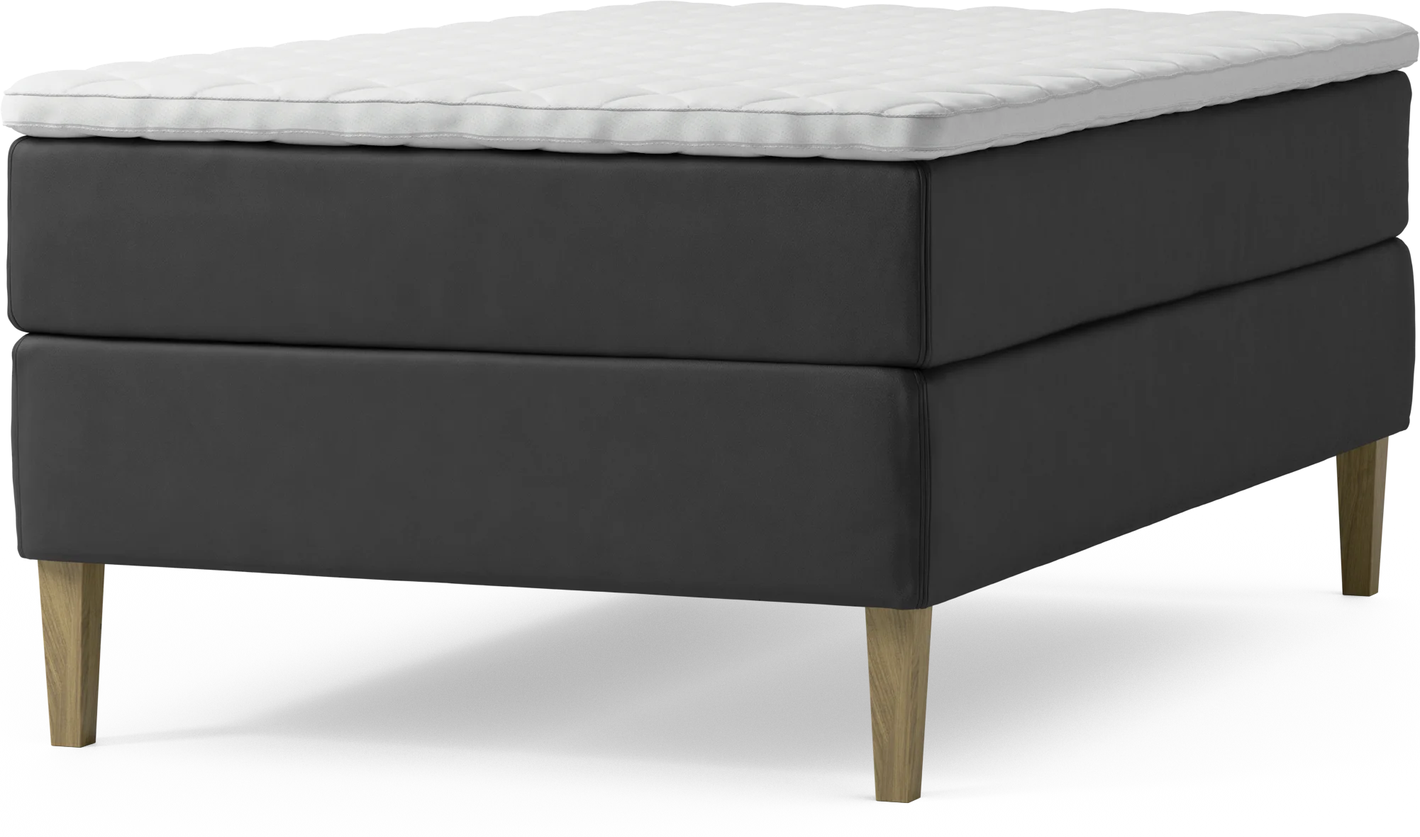 Delux Dream Kontinentalsäng, enkelsäng 120 cm med bäddmadrass och sängben MPRwf