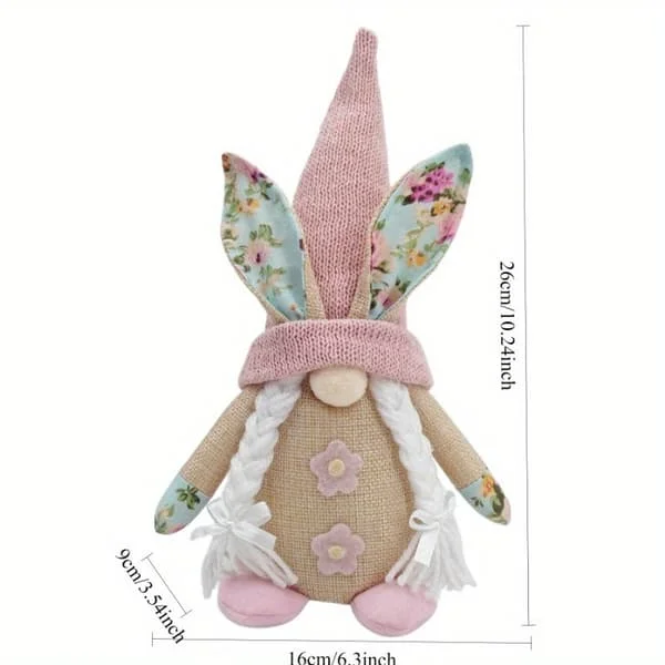 1 påskharefigur – Ansiktslös tomtedocka – Damstil H-260310-43