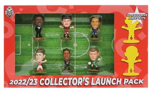 SoccerStarz 8 figurer lanseringspaket (röd pack) 2022/23 version 5056122520389
