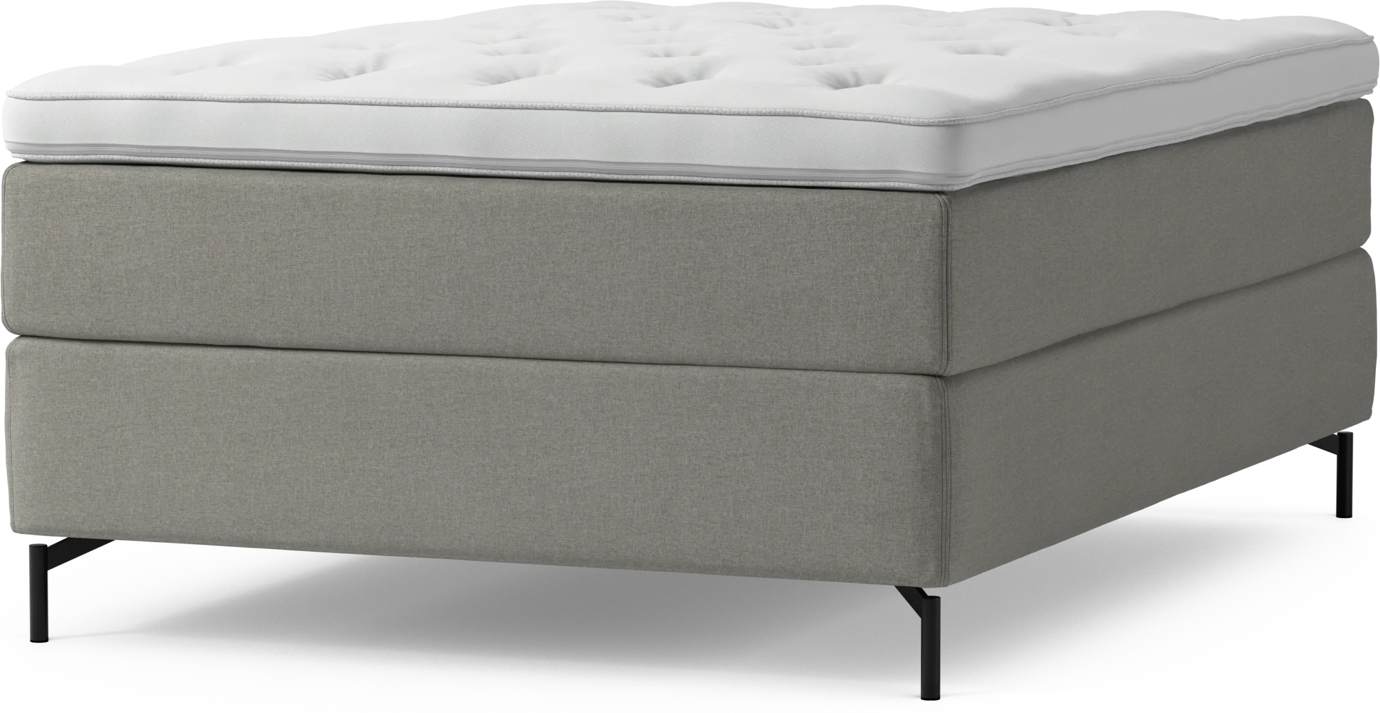 Delux Dream Kontinentalsäng, enkelsäng 140 cm med bäddmadrass och sängben Sq4zy