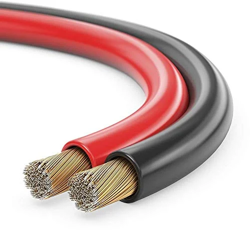 sonero® 10 meter 2 x 2,50 mm² CCA högtalarkabel/boxkabel, färg: röd/svart 4251364722909