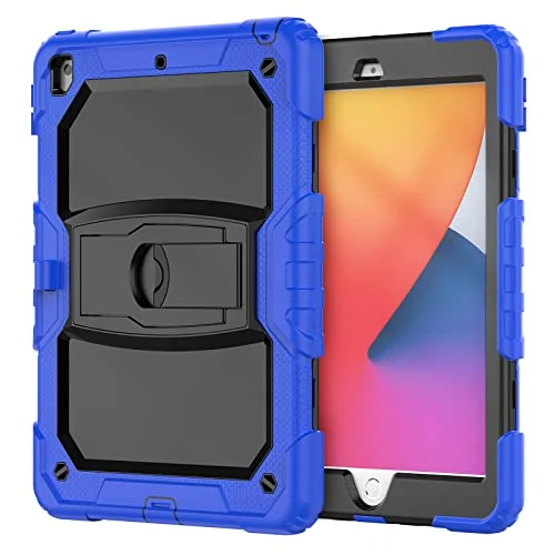 IPad Pro 9,7 fodral med stöd, hållbar, hybrid, chockerande, resistent, tre lager, silikonskydd för barnsurfplatta (rosa) 755985999527