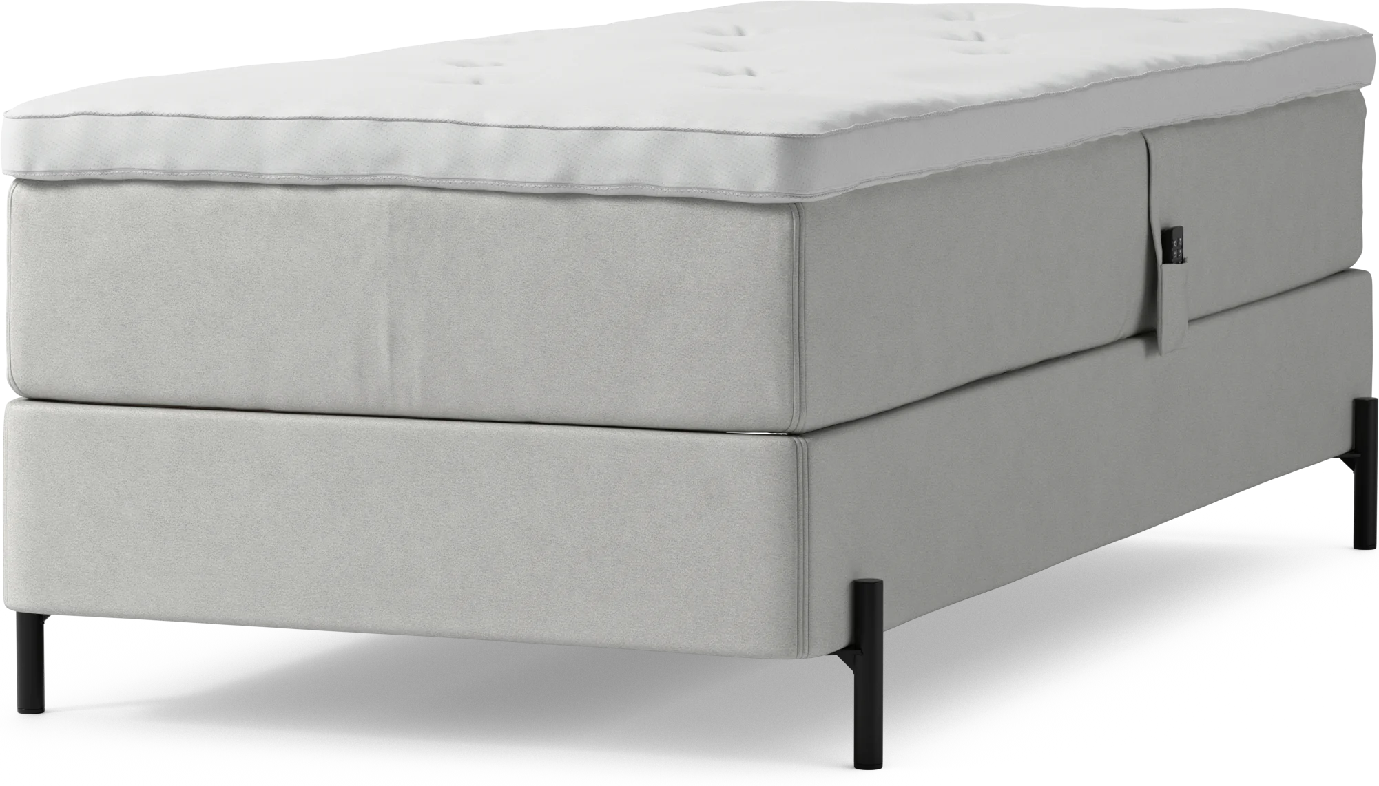 Delux Dream Ställbar säng, enkelsäng med bäddmadrass och sängben 1Qo7z