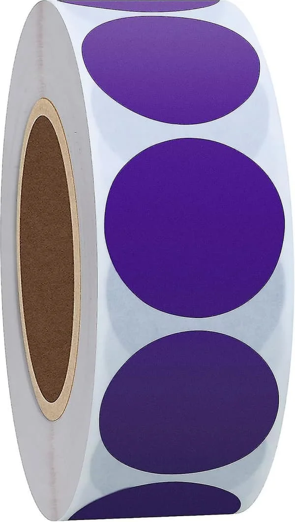 1 000 Självhäftande Runda Naturpappersetiketter, Lila 2,5 Cm-yu JL000169751 1 000 Självhäftande Runda Naturpappersetiketter, Lila 2,5 Cm-yu JL000169751