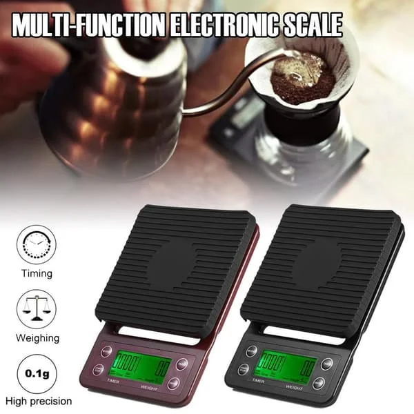 0,1 g droppkaffevåg med timer digital LCD-våg black 5kg/0.1g JSRLCM-077-5black 0,1 g droppkaffevåg med timer digital LCD-våg black 5kg/0.1g JSRLCM-077-5black