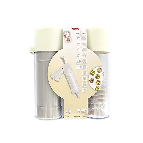 Presse biscuit et 6 embouts 10 disques de motifs Zenker Smart Pastry ref. 42807 4008033428071