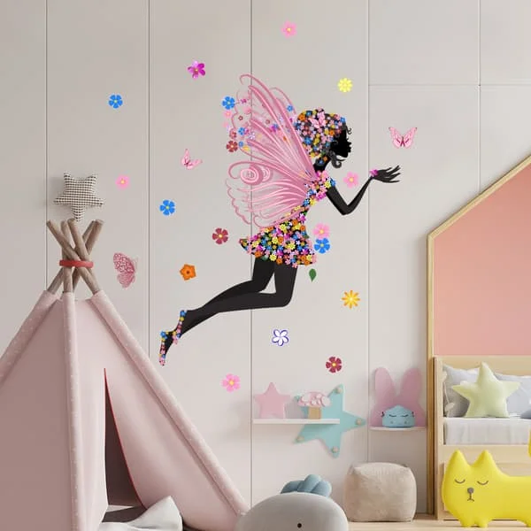 1 st Cartoon Magic Färgglada Fjäril Fe flicka med vingar Avtagbara Väggdekaler Dekaler, Barn Baby Sovrum Barnkammare DIY Dekorativa Lim RGX0022615LGG 1 st Cartoon Magic Färgglada Fjäril Fe flicka med vingar Avtagbara Väggdekaler Dekaler, Barn Baby Sovrum Barnkammare DIY Dekorativa Lim RGX0022615LGG