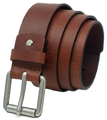 Ashford Ridge Herr 38 mm fullnarvigt skinn bälte, SOLBRÄNNA, midja 90 100 cm/L 5055158535398