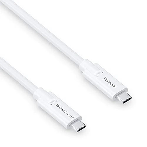 PureLink USB C till kabel 3,1 Gen 2, 5A, 10G, DP Alt Mode iSerie vi vit 0,50 m 4251364709672