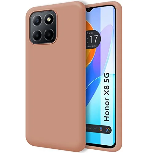 Ultra mjukt flytande silikonfodral för Huawei Honor X8 5G Rosa 8434844851115