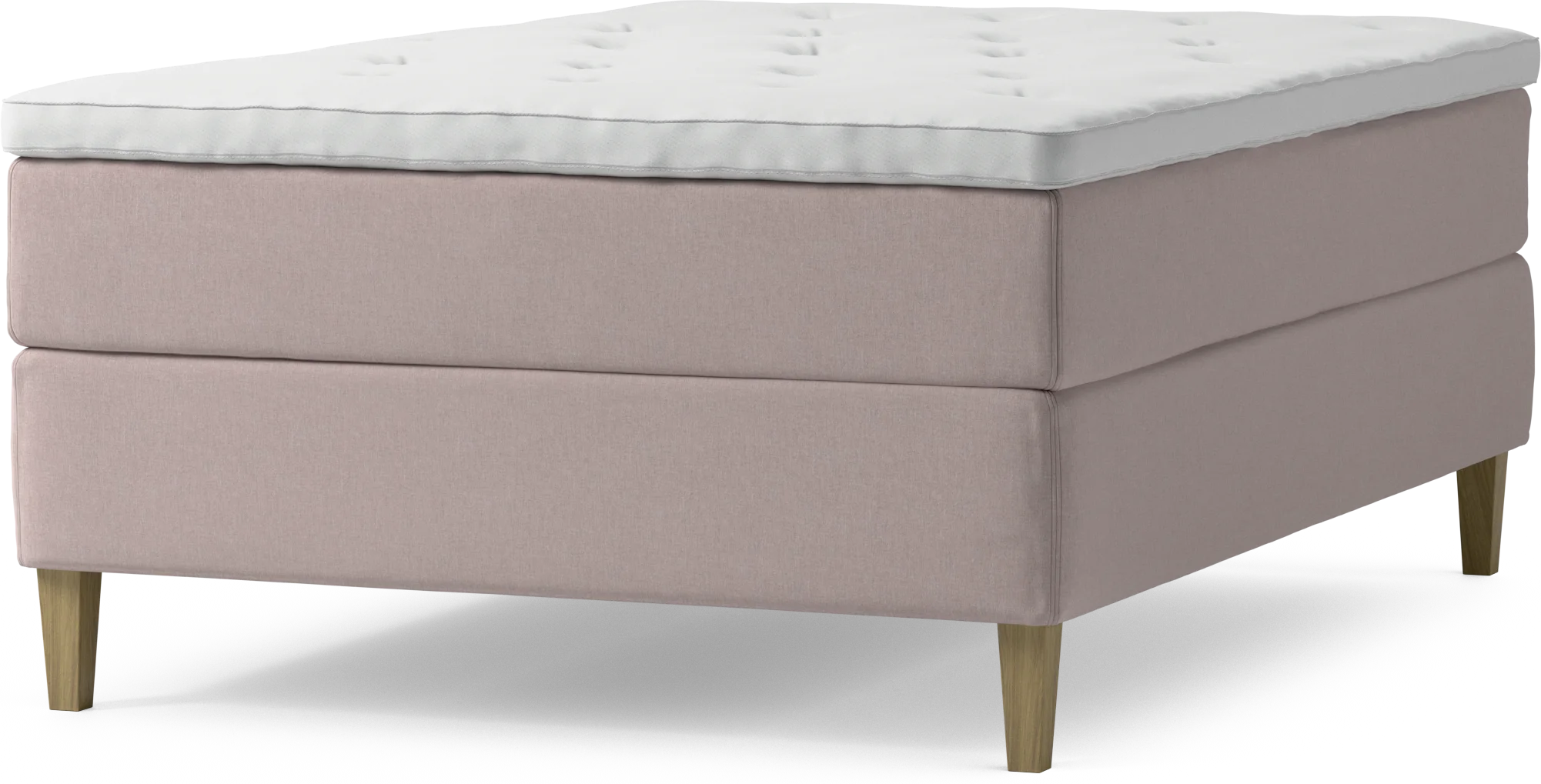 Delux Dream Kontinentalsäng, enkelsäng 140 cm med bäddmadrass och sängben dqCQS