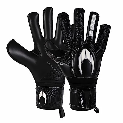 HO Soccer Ultimate One Negative Blackout Målvakt handskar, Unisex barn, Svart/Silver, 4,5 8434666282050