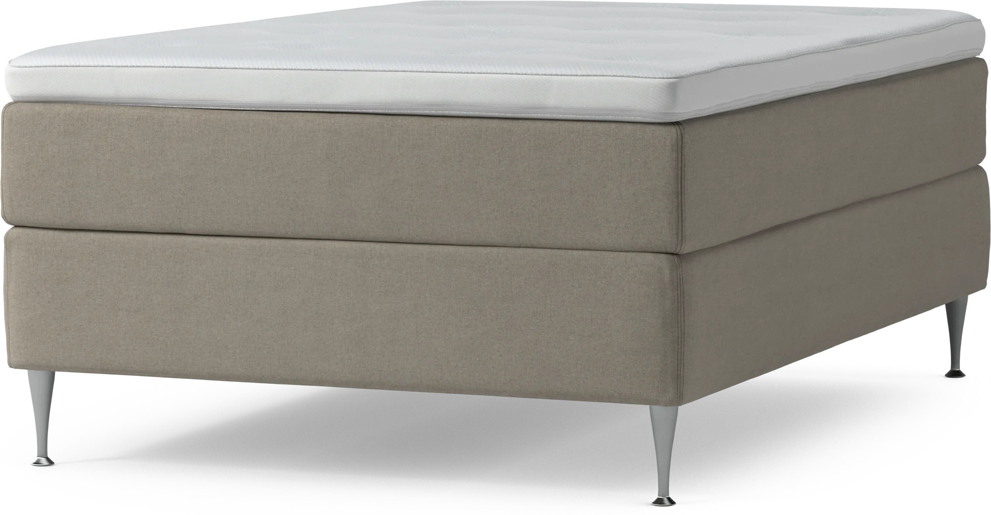 Delux Dream Kontinentalsäng, enkelsäng 140 cm med bäddmadrass och sängben dSSqf