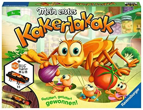 Ravensburger 20548 Min första kackerlacka actionspel med elektronisk för de små, barnlek 2 4 spelare, lämplig 3 år och uppåt 4005556205486