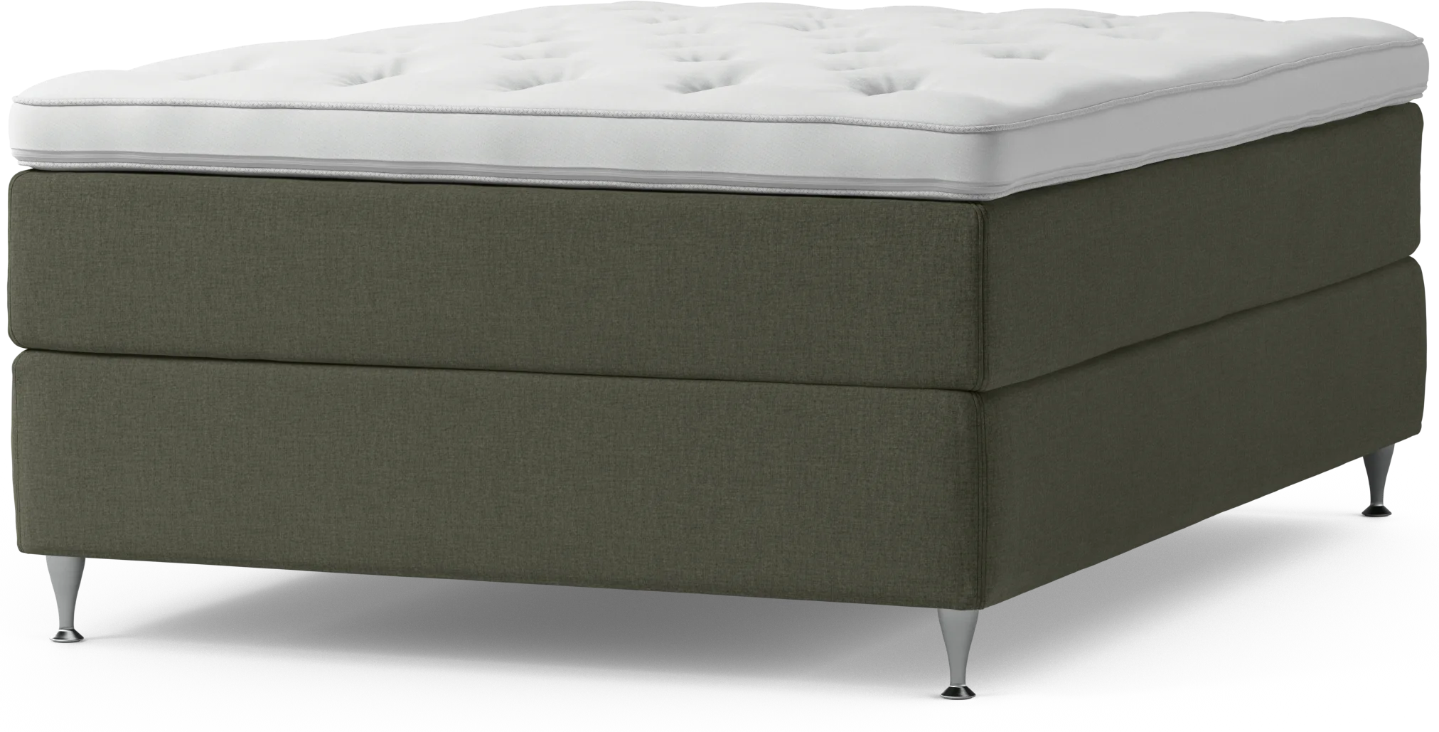 Delux Dream Kontinentalsäng, enkelsäng 140 cm med bäddmadrass och sängben hnA2J